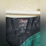 Vintage Blaze Equestrian Bareback‎ Riding Jeans Sz 26 Black Green Colorblock Photo 6