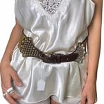 Women's Gold and Cream Belt Photo 4