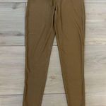 NEW Camel Vegan Leather Leggings High Waisted Pants Pleather Leggings M Tan Size M Photo 0