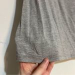 Quince  Bamboo Jersey Knit Maternity Short Sleeve V-Neck Tee Grey Size Medium Photo 1