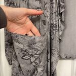 Knox Rose  Charcoal Floral Open Cardigan Photo 1