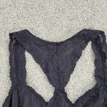 Free People Intimately Womens Bralette L Black Lace Stretch Racerback Pullover Photo 3