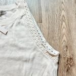 Madewell  Crochet-Trim Crop Sweater Tank in Lighthouse White Size S NWT Photo 6