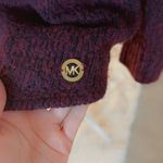 Michael Kors  Oversized, Chunky-Knit Turtleneck in Burgundy Photo 3