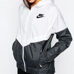 Nike Zip Up Windbreaker Black And White Photo 0