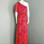 Nine & Co. Patterned One-Shouldered Maxi Dress | Size S Photo 3