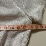 BCBGeneration Bcbg Generation Black White Sequin Dress Ruched Size Small Short Sleeves Photo 1