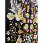 Anthropologie‎ Samant Chauhan Floral Embroidered Tiered Maxi Dress Women's 0 (S) Black Photo 4