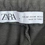 ZARA  Men Drawstring Green Jogger Track Athletic High Rise Pants SZ M #1283 Photo 6