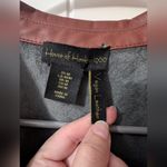 House of Harlow 1960 Rauched Vegan Leather Jacket Women's Medium Brown Gray Photo 2