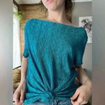 Connected Apparel Vintage 90s  Crinkled Blouse – Black – Women’s Size L Photo 1