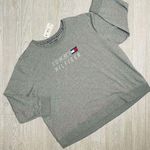 Tommy Hilfiger Nwt  oversized logo pull over sweater Grey 2x shirt sport sweater Photo 0