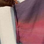 Joseph A. Pastel Multicolor Striped Flowy Chiffon Dolman Sleeve Top Size XL Photo 3