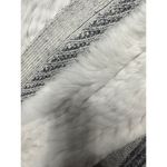 Vince Reversible Sherpa Knit Cardigan Vest Gray & Cream – Size M (USA) Photo 3