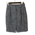 J.Crew The Pencil Skirt Blue Tweed Knee Length Skirt 2 Photo 2