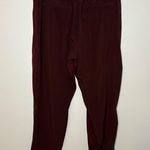 Athleta Brooklyn Lined Joggers Pants Burgundy Maroon Size 14 Athlesiure Career Photo 9