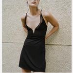 ZARA Black Lace Slip Dress Photo 2