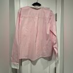 J.Crew NWT Size L Pink White Colorblock Button Down Collared Shirt Cotton Photo 5