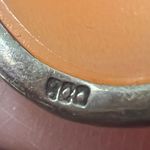 Vintage Tested 800 SILVER 3 Muses Dancing SHELL CAMEO Pendant Brooch 1.5” Photo 3