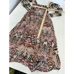 MARIA CHER Dress Womens X Large Pink Red Printed Junin Naibi Southwest‎ Western Size XL Photo 8