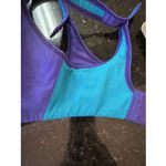 Wacoal  Sports Bra 36DDD Supportive Adjustable Purple Teal Gym 853209 Workout Photo 8