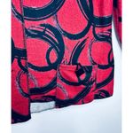 Shana Brand Red & Black Long Sleeve Tunic Top Photo 1