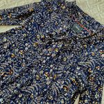 Maeve  Blue Whimsy Fairy Tie Neck Anthropologie Small Shirt Blouse Floral Photo 1
