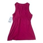 Athleta  size medium air out cinch tank pink Fuchsia Sleeveless yoga athletic run Photo 2