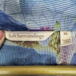 Soft Surroundings Floral Asymmetric Oversized Muse Kimono Topper XS Sheer Knit Photo 6