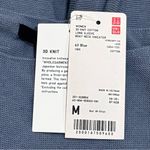 Uniqlo NEW  3D Knit Long Sleeve Boat Neck Sweater Blue Coastal Capsule Size M Photo 5