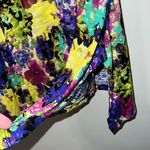 Cable & Gauge  women small blouse multicolor short sleeve side slits lightweight Photo 2