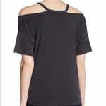 Harlowe & Graham Cold Shoulder Cutout Shirt Gray Size L Photo 1