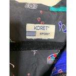 Koret Sport Black Jacket w Fashion Motif Shoes Mannequin Purse Mirror Sz Medium Photo 6