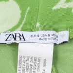 ZARA  Lime Green Marble Swirl Pull On Flare Pants Retro Hippie Womens Size Small‎ Photo 3