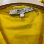 Badgley Mischka Yellow Shirt Collar Flare Dress Size 2 US $395 Photo 3
