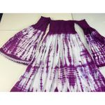 Just From Bali Purple Tie Dye Off Shoulder Bell Sleeve midi‎ Dress one size S ,M Photo 1