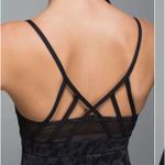 Lululemon Just Breathe Tank Black Gray Animal Print Size 6 Photo 2