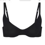SKIMS ‎ Cotton Logo Underwire Demi Bra - Color Soot - Size 32B NWT Photo 5