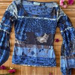 Boutique Vintage Bell Sleeve Bohemian Semi Sheer Trendy Summer Top Photo 8