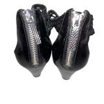 NEW Donald J. Pliner Black Leather Woven Verona Thong Sandals Heels Shoes size 7 Photo 6