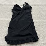 Love Your Assets by Sara Blakely Spanx Swim Dress Large Black Ruched Halter Photo 1