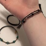 Lot Of 3 Women’s Dainty Stretchy Spiral Costume Beaded Bracelets Photo 3