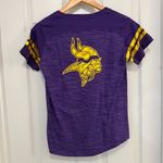 NWOT Women's Minnesota Vikings Purple Short Sleeve Shirt Photo 1