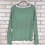 South Parade Lenny Palm Tree Green and White Stripe Long Sleeve Top Size S Photo 6