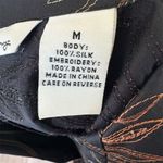 French Laundry Women's M Silk Black Beaded Embroidered Blazer Career Jacket Photo 4