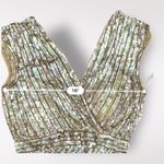 Mac Duggal Gold Sequin Cap Sleeve Gown 3785M Size 14 Long Formal Gown NWT Photo 10