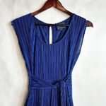 Anthropologie MAEVE Size Small SONATA BLUE PLEATED WIDE LEG CAP SLEEVE JUMPSUIT Photo 8