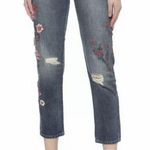 Juicy Couture Women's Black Label Denim Floral Boyfriend Jeans, Sz 27 - New! Photo 0