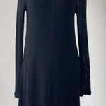 Witchy Whimsygoth Black Knitted Distressed Grunge Babydoll Midi Dress M Size M Photo 0