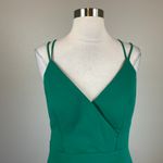 AQUA Sleeveless Strappy A-Line Long Evening Gown Green Size 6 Formal Dress Photo 4